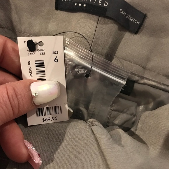 Limited Gray Ideal Stretch Crop Pants - Picture 5 of 6